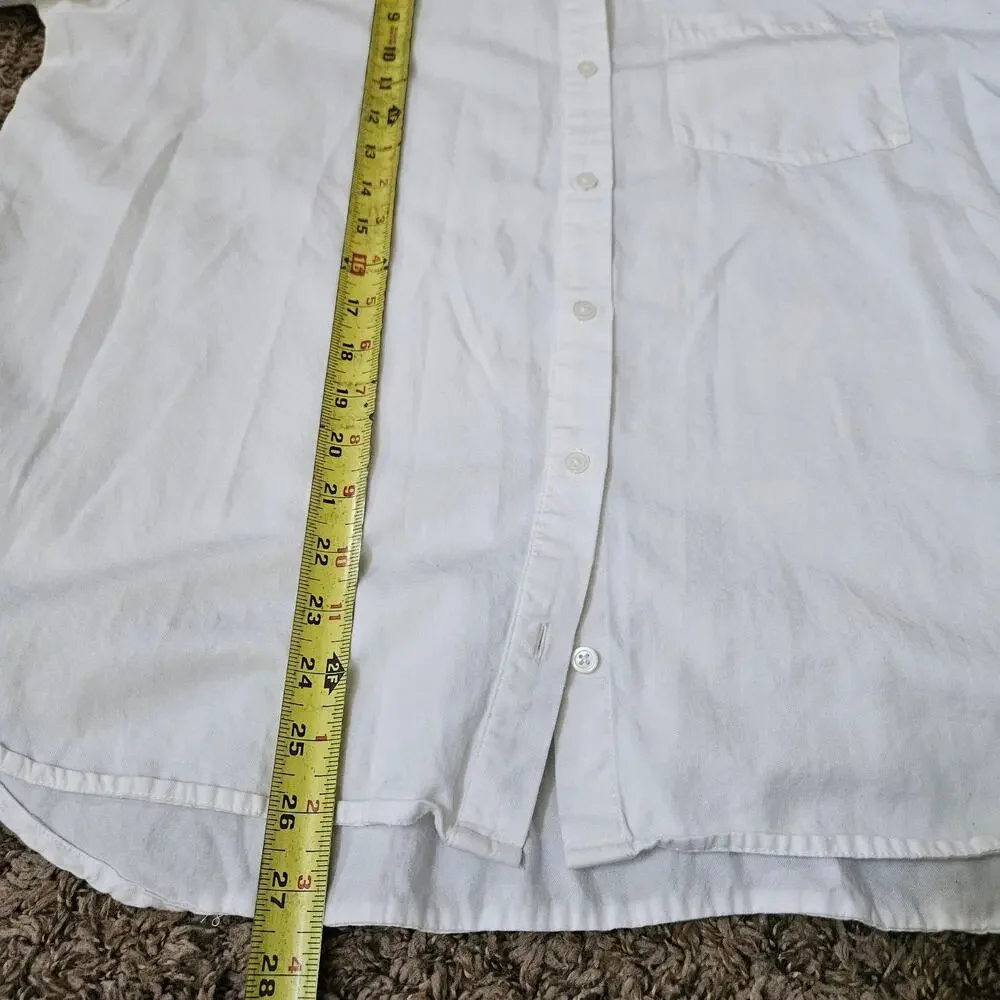 Madewell Drapey Oversized Boyshirt in Pure White Large - Picture 7 of 7